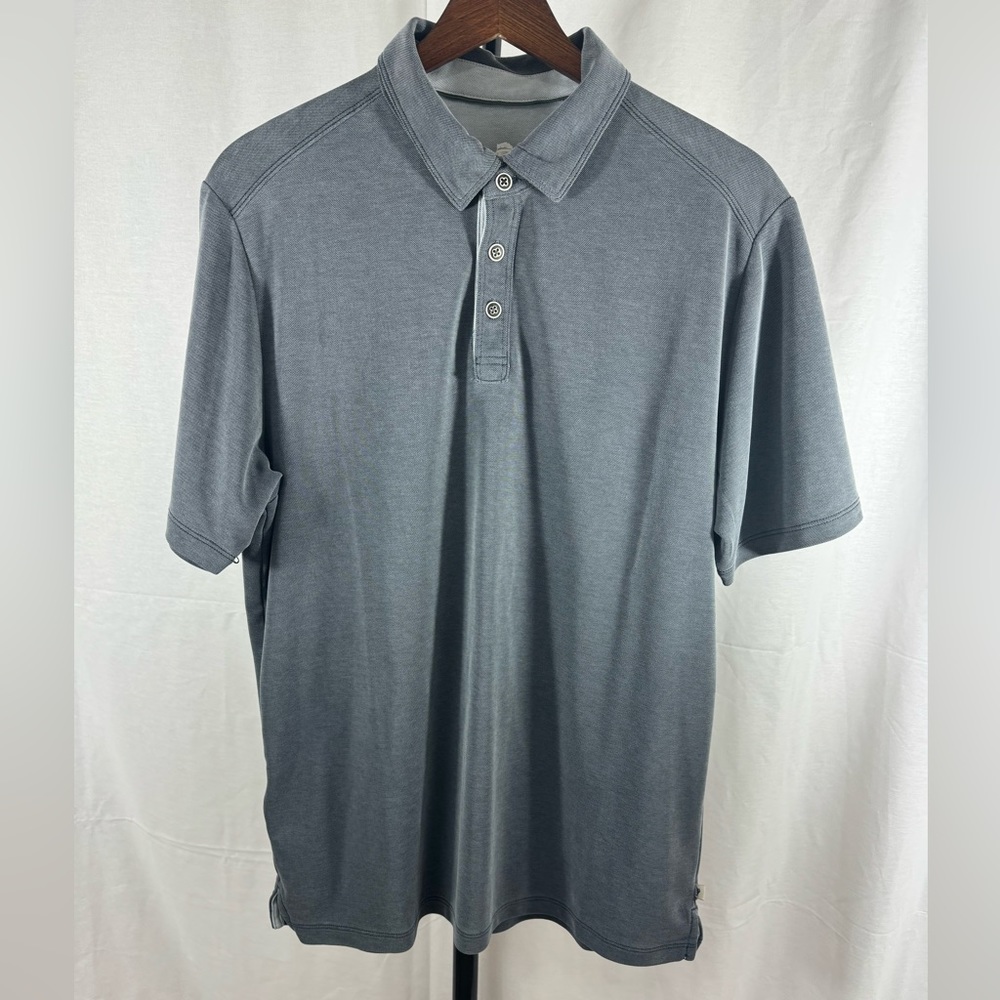 Tommy Bahama men’s Polo grey/ blue Medium